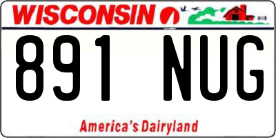 WI license plate 891NUG