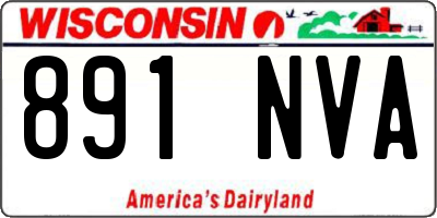 WI license plate 891NVA