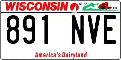 WI license plate 891NVE