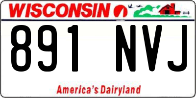 WI license plate 891NVJ