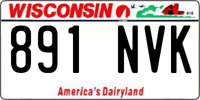 WI license plate 891NVK