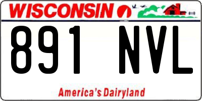 WI license plate 891NVL