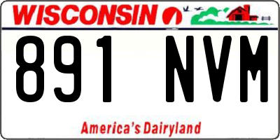 WI license plate 891NVM