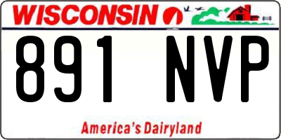 WI license plate 891NVP