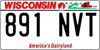 WI license plate 891NVT