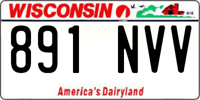 WI license plate 891NVV