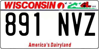 WI license plate 891NVZ