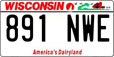 WI license plate 891NWE