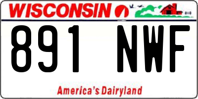 WI license plate 891NWF