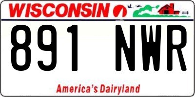 WI license plate 891NWR