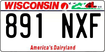 WI license plate 891NXF