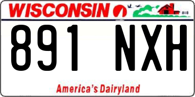 WI license plate 891NXH