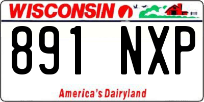 WI license plate 891NXP