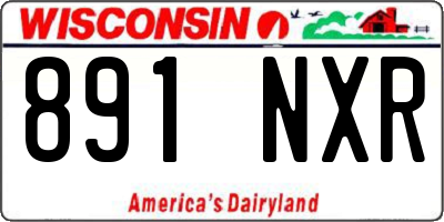WI license plate 891NXR