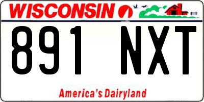 WI license plate 891NXT