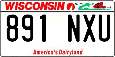 WI license plate 891NXU
