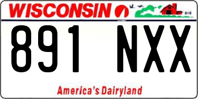 WI license plate 891NXX