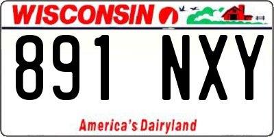 WI license plate 891NXY