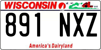 WI license plate 891NXZ