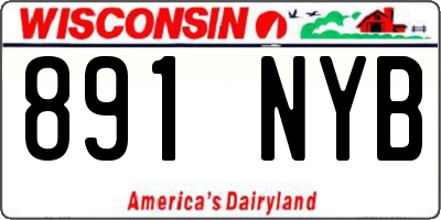 WI license plate 891NYB