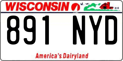 WI license plate 891NYD