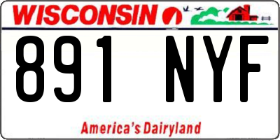 WI license plate 891NYF