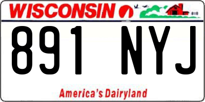 WI license plate 891NYJ
