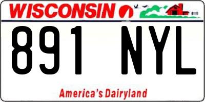 WI license plate 891NYL