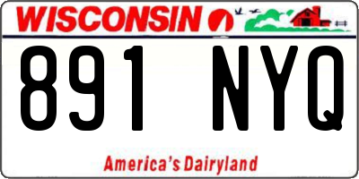 WI license plate 891NYQ