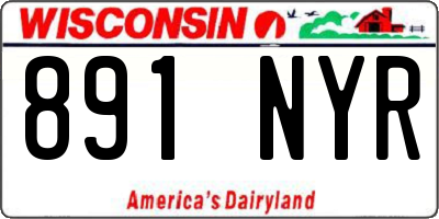 WI license plate 891NYR