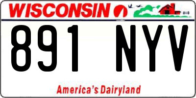 WI license plate 891NYV