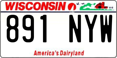 WI license plate 891NYW
