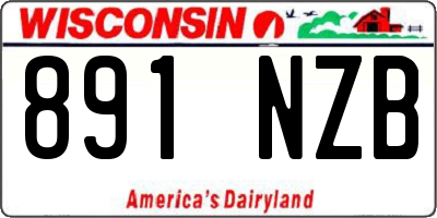 WI license plate 891NZB