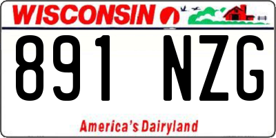 WI license plate 891NZG