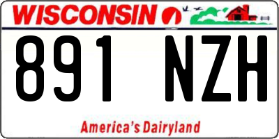 WI license plate 891NZH