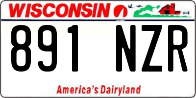 WI license plate 891NZR