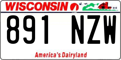 WI license plate 891NZW