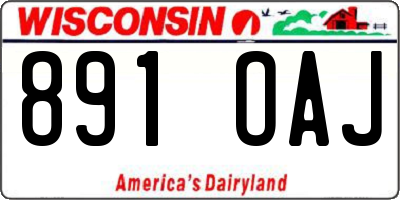 WI license plate 891OAJ