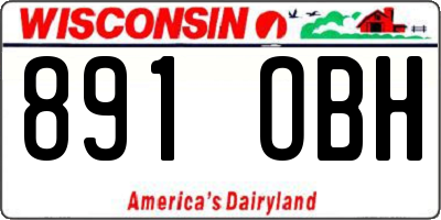 WI license plate 891OBH