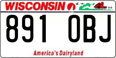 WI license plate 891OBJ