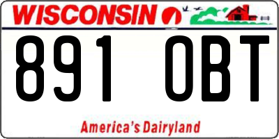 WI license plate 891OBT
