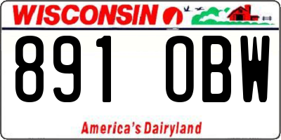 WI license plate 891OBW