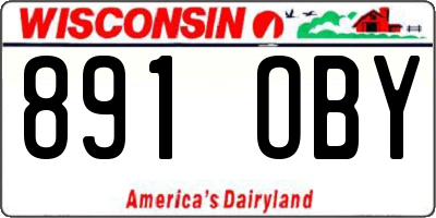 WI license plate 891OBY