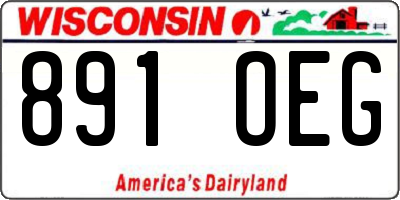 WI license plate 891OEG