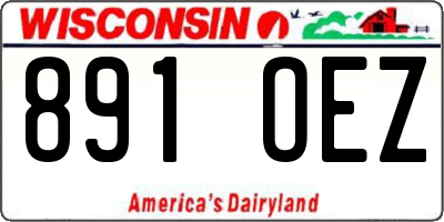 WI license plate 891OEZ