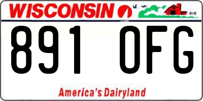 WI license plate 891OFG
