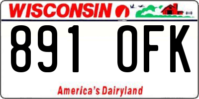 WI license plate 891OFK