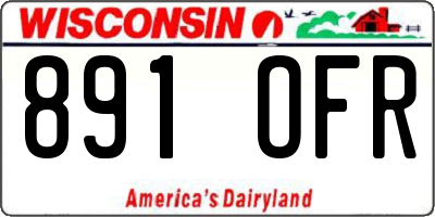 WI license plate 891OFR