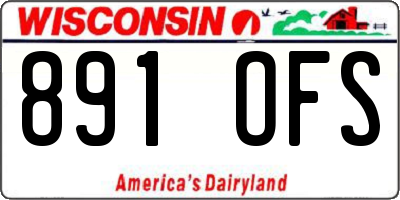 WI license plate 891OFS