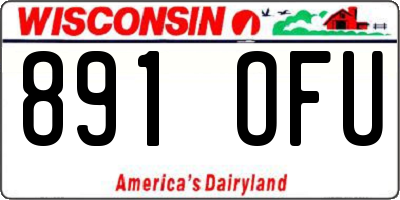 WI license plate 891OFU
